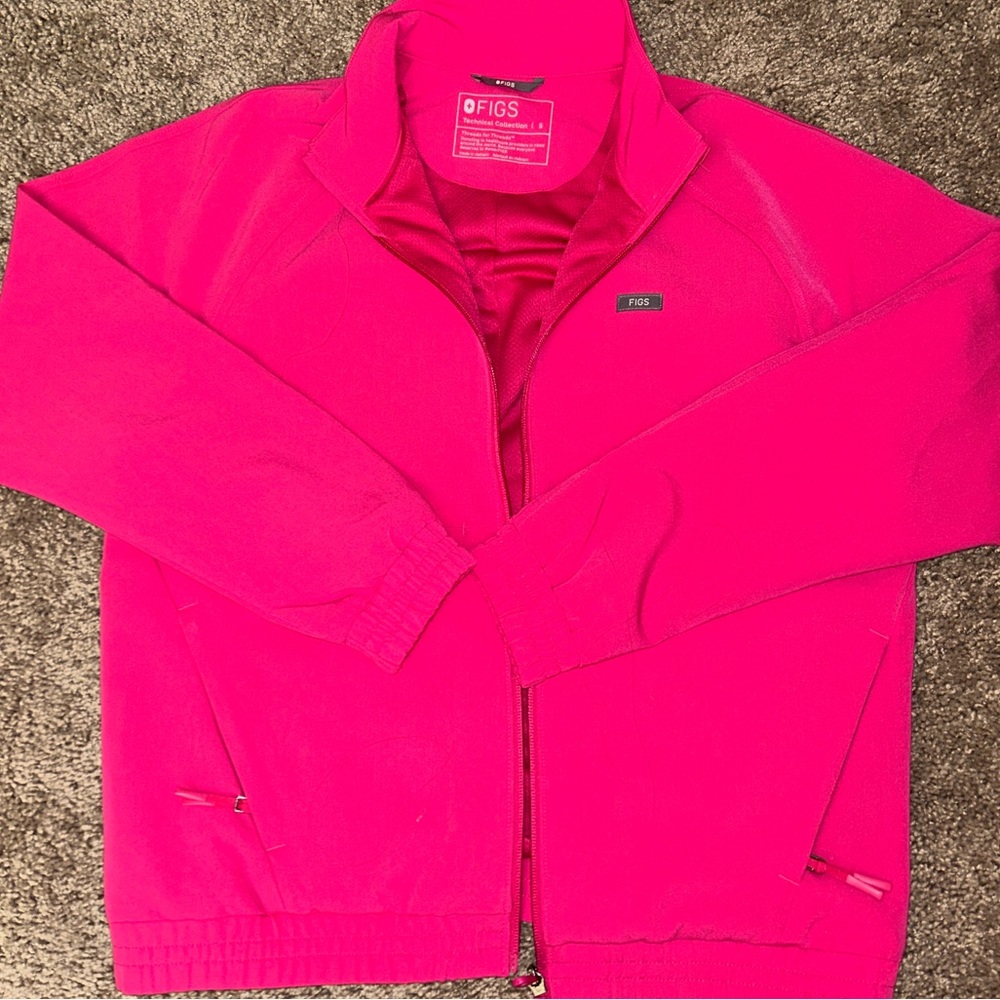 FIGS Women’s Scrub Jacket S Hot Pink